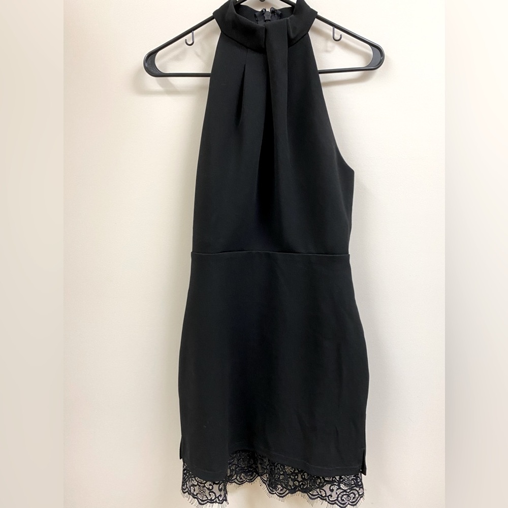 Lulu’s size small black halter dress